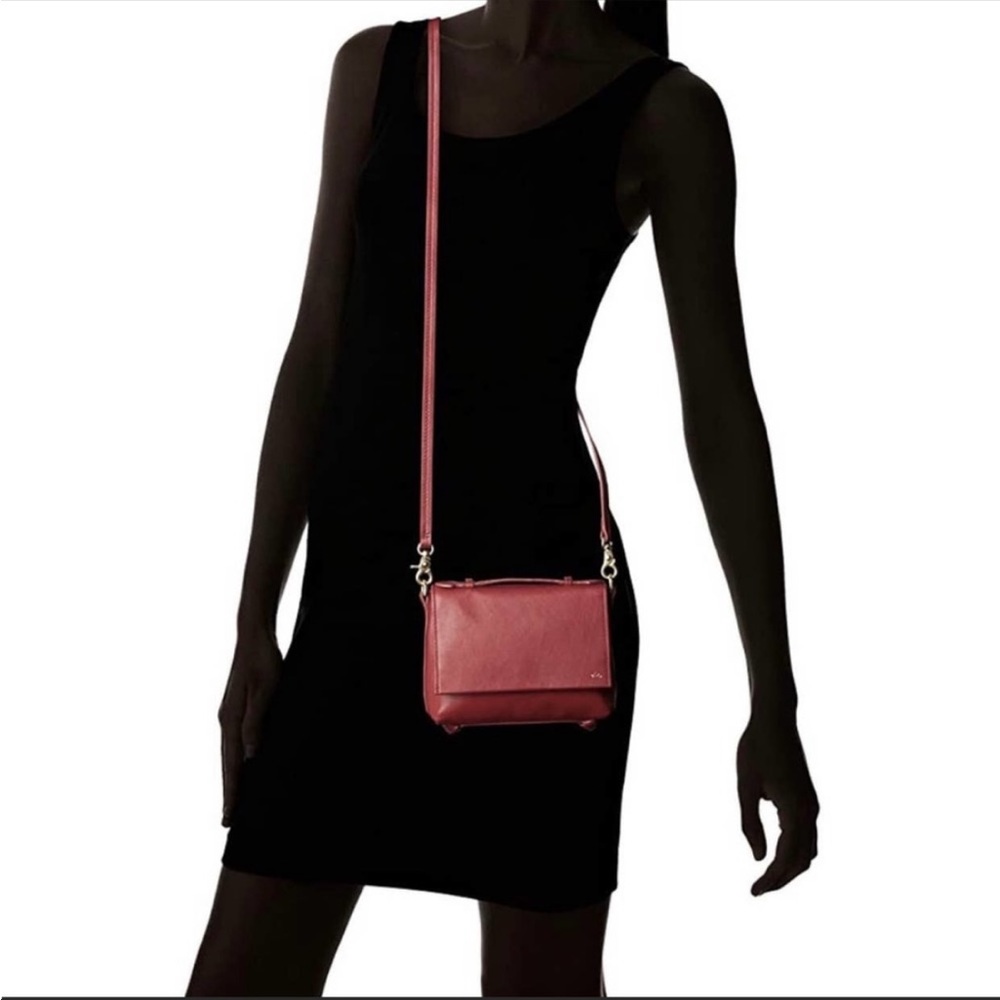 Foley + Corinna Gigi flap crossbody rouge red